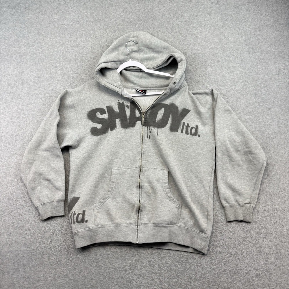 Shady LTD Hoodie Eminem Baggy Slim Graffiti Hip Hop Skate Large Vintage y2k Mens